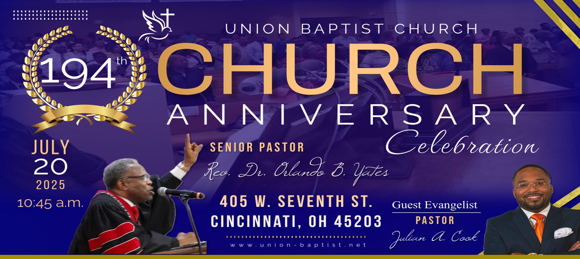 194th Church Anniversary Banner