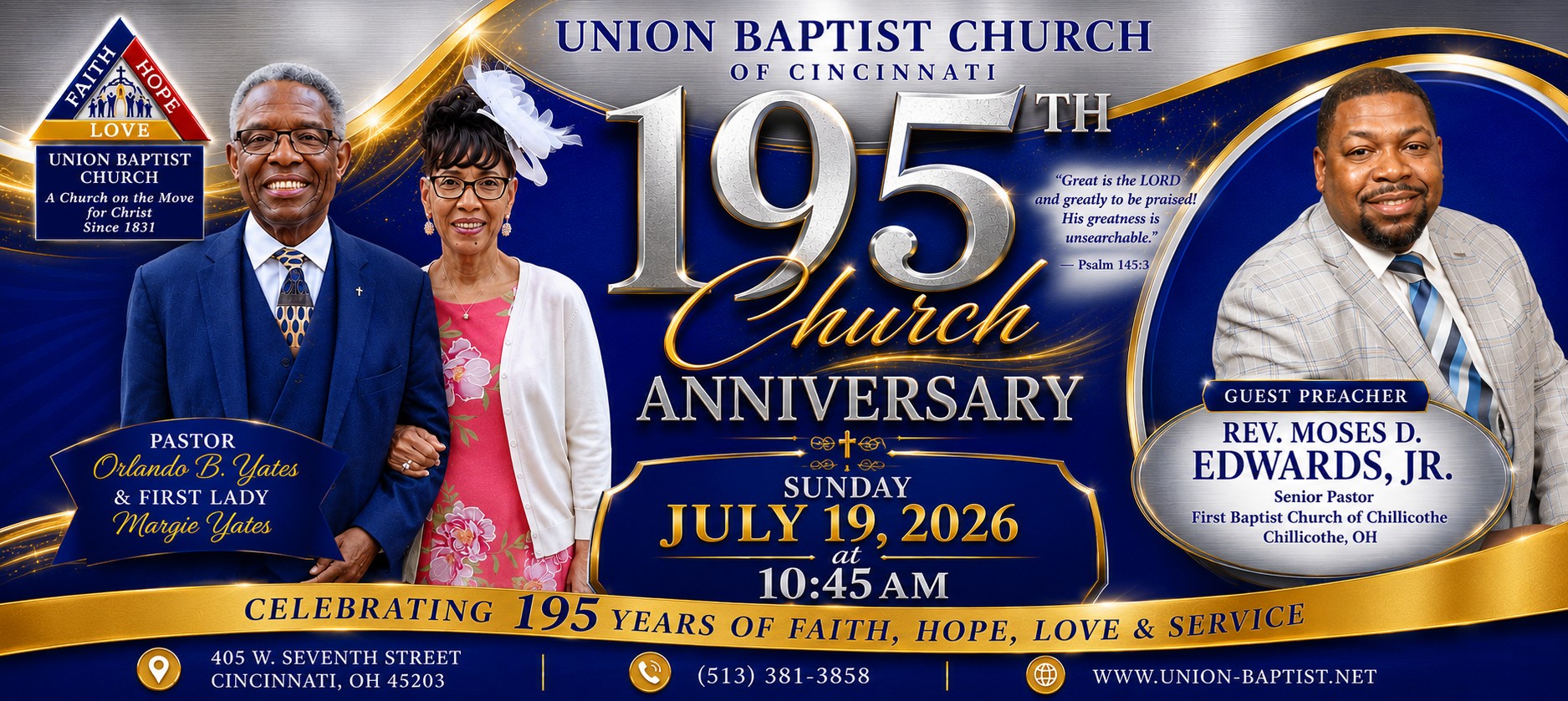 2026 Church Anniversary Banner