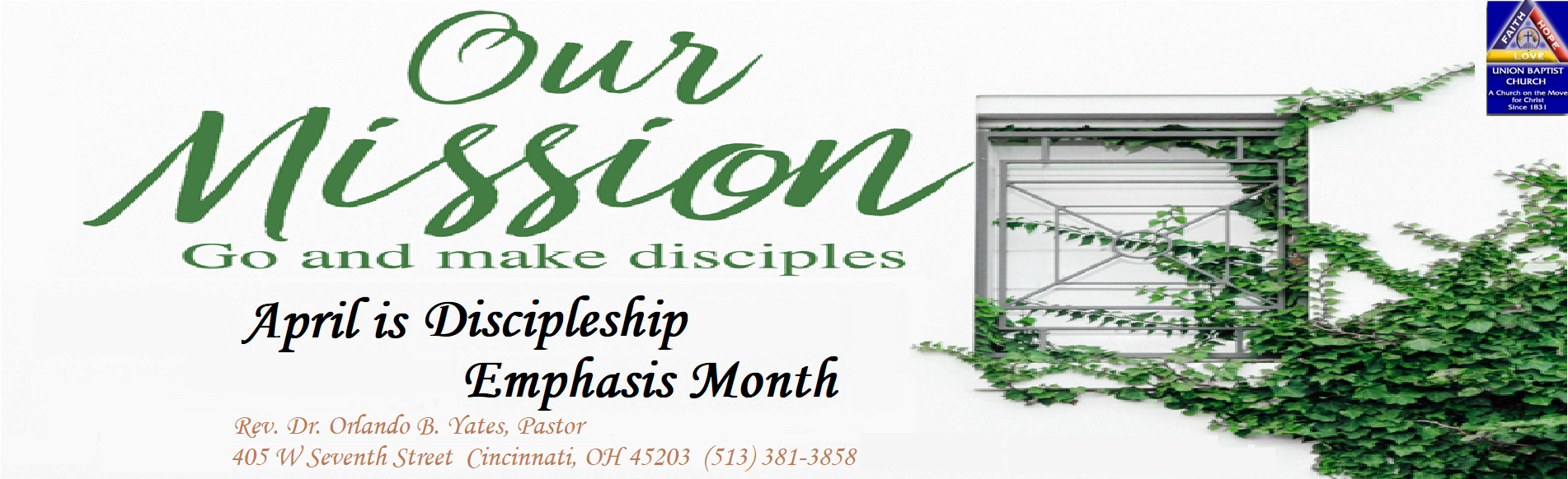 April 2020 Discipleship Emphasis