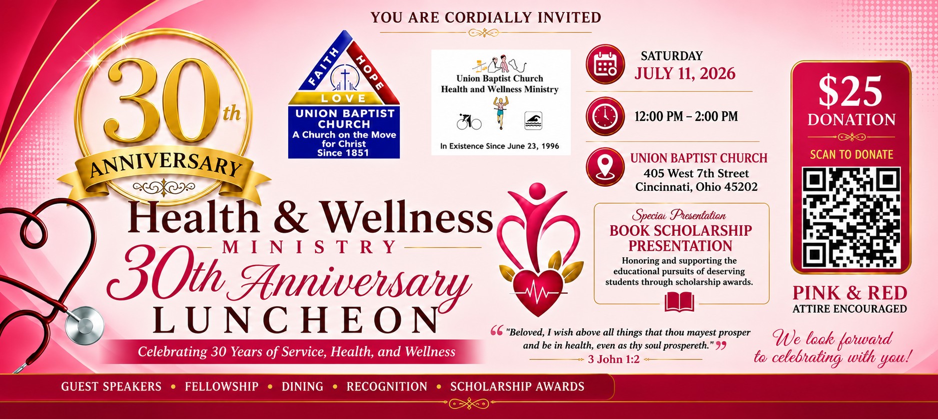 Health and Wellness 30th Anniversary Banner