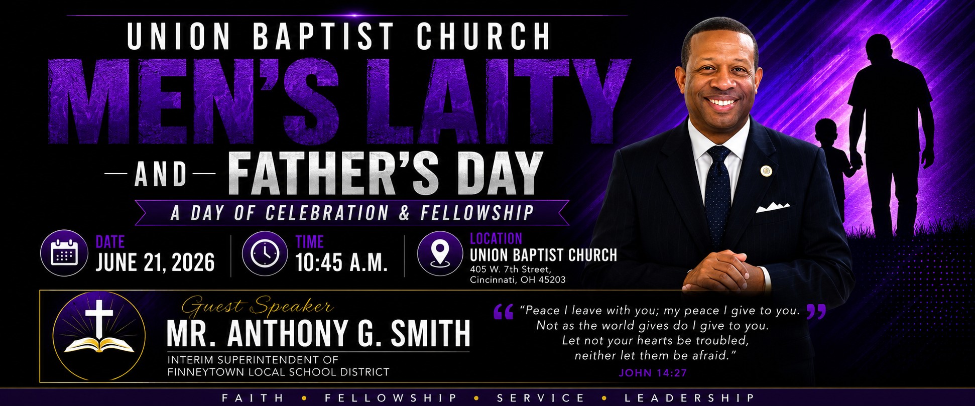 Men’s Laity Day and Father’s Day Banner