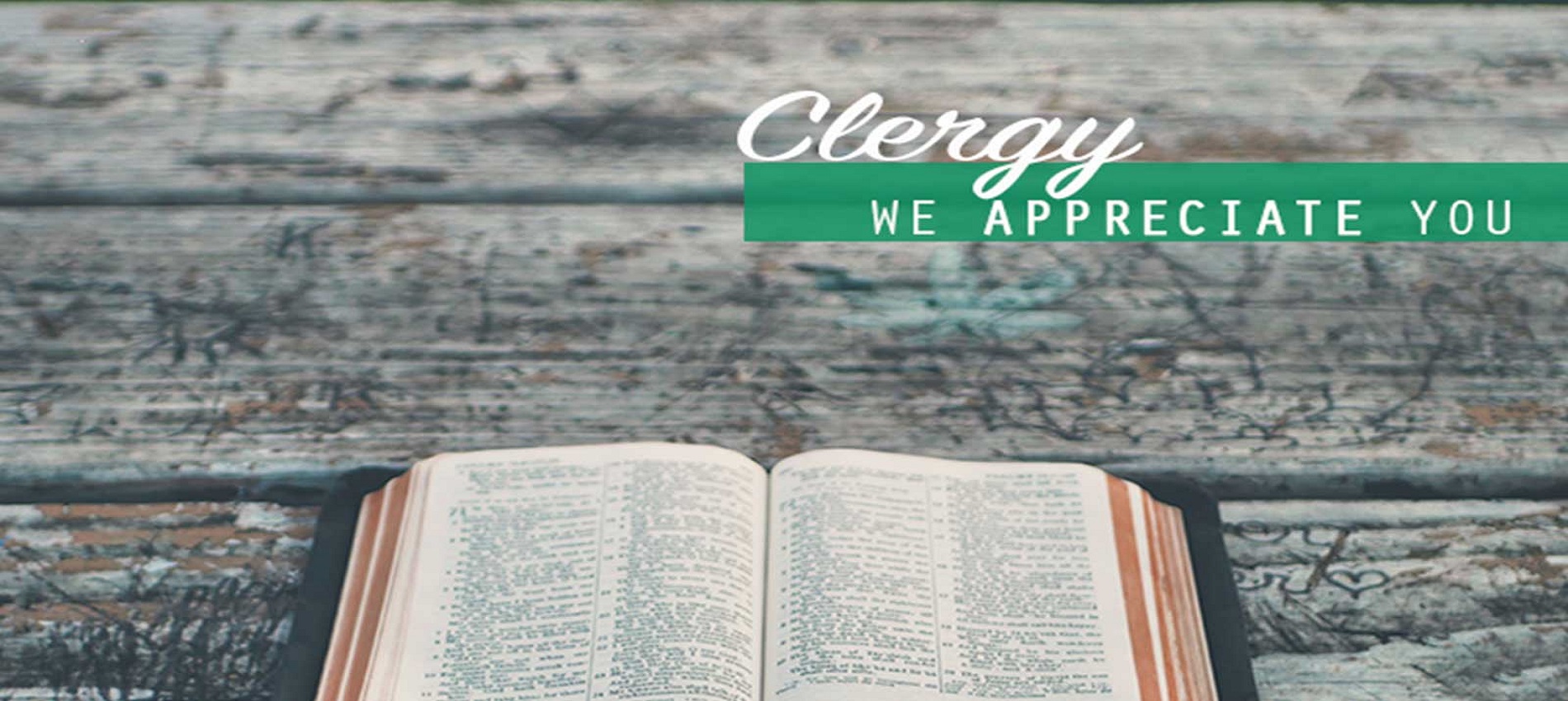 Clergy Appreciation Month Banner