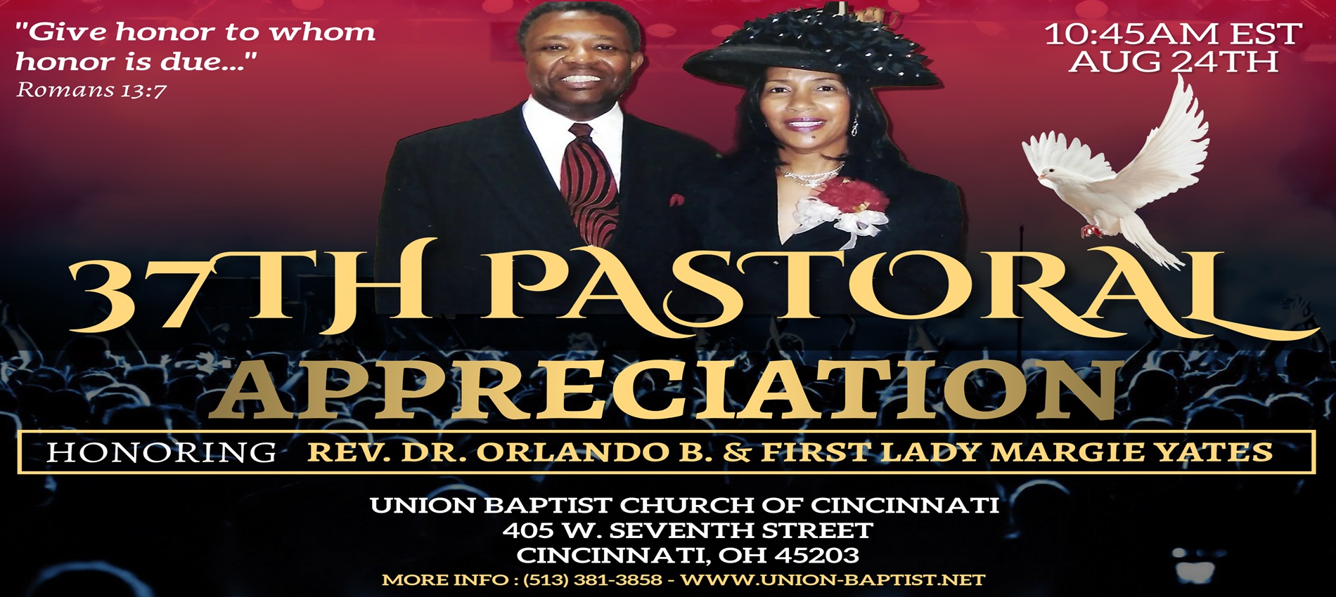37th Pastors Appreciation Banner