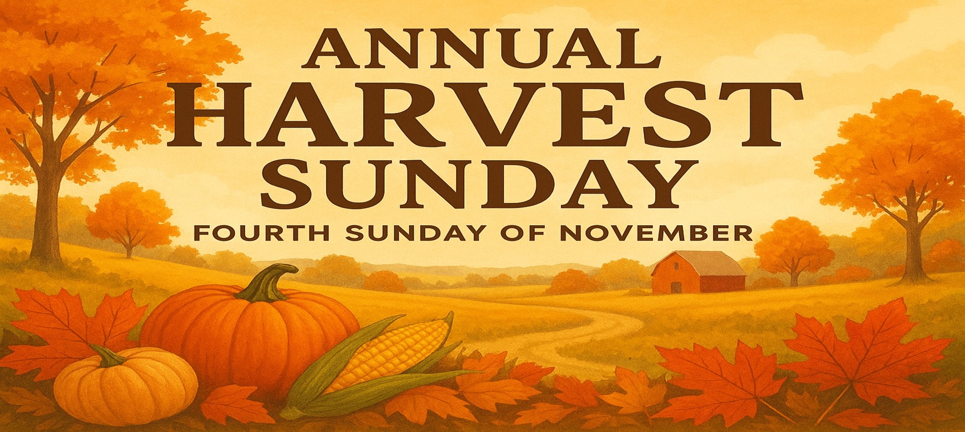 Annual Harvest Sunday Banner