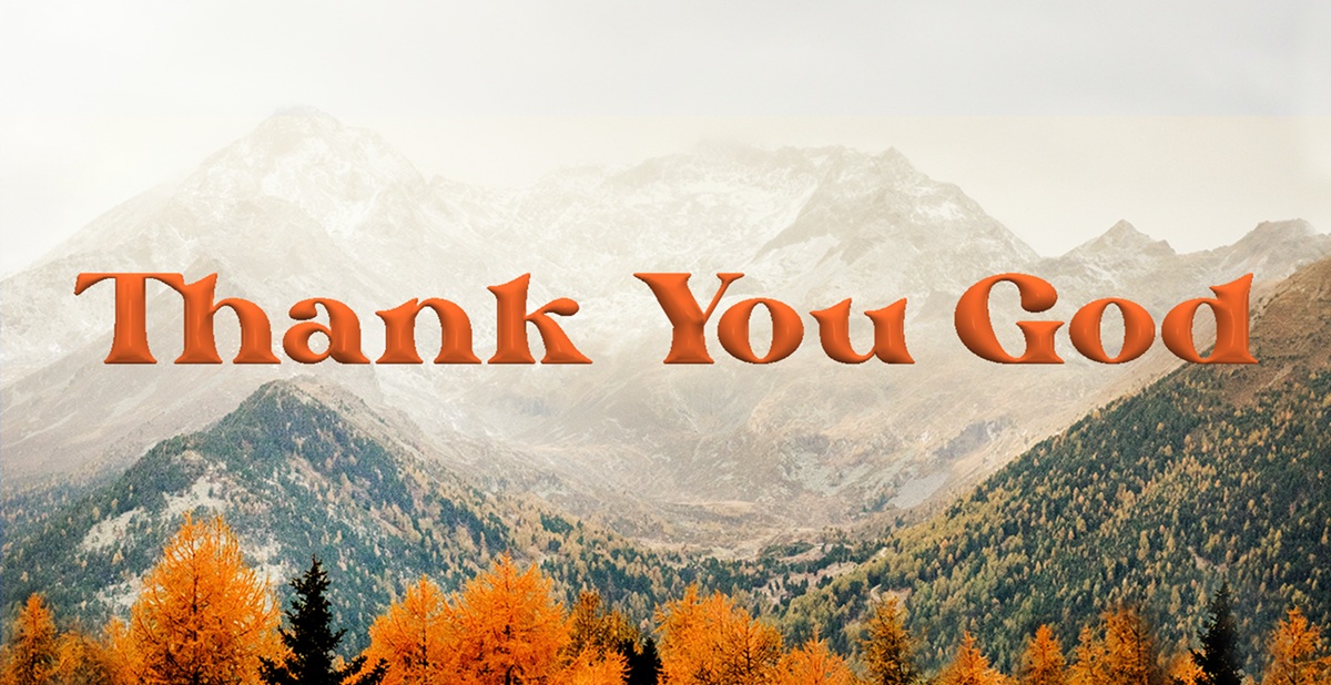 Thank You God Harvest Banner